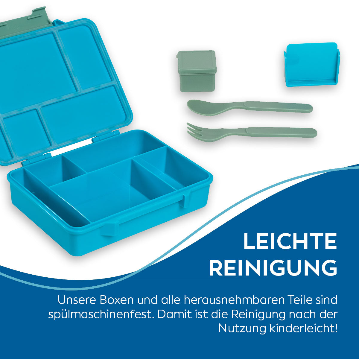 Kids Lunchbox (Dino - Green)