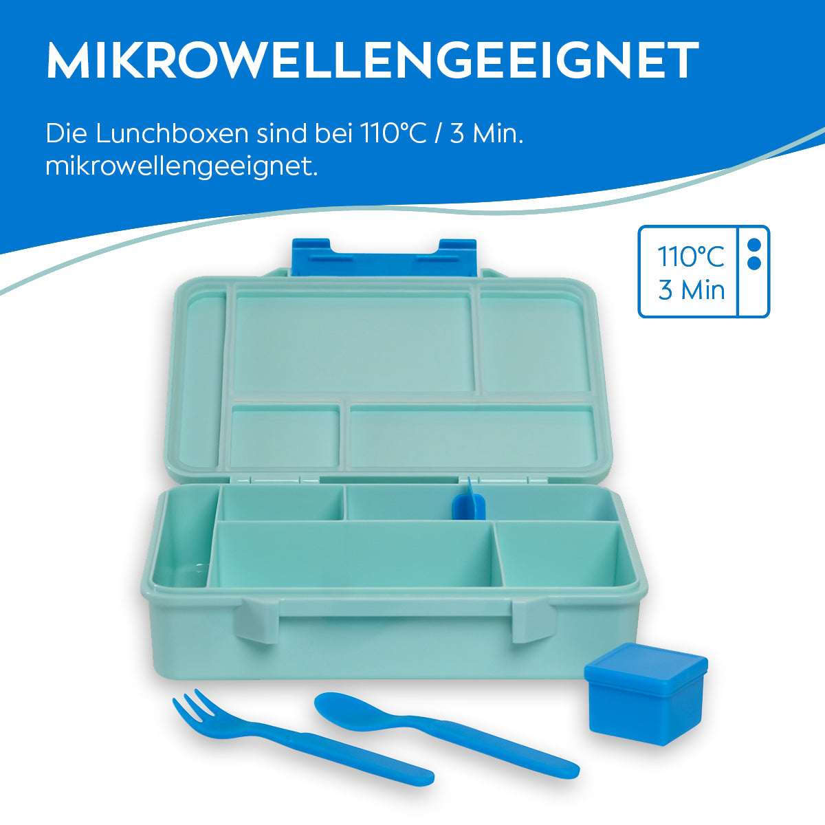 Kids Lunchbox (Dino - Blue)