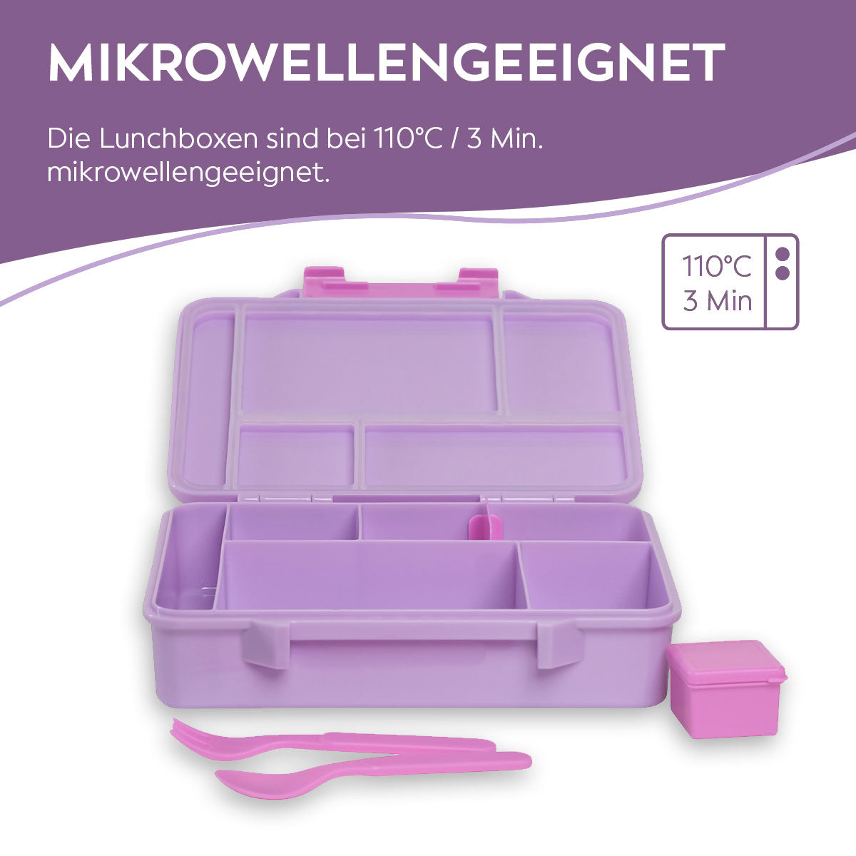 Kids Lunchbox (Unicorn - Purple)