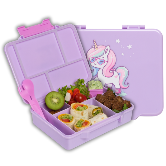 Kids Lunchbox (Unicorn - Purple)