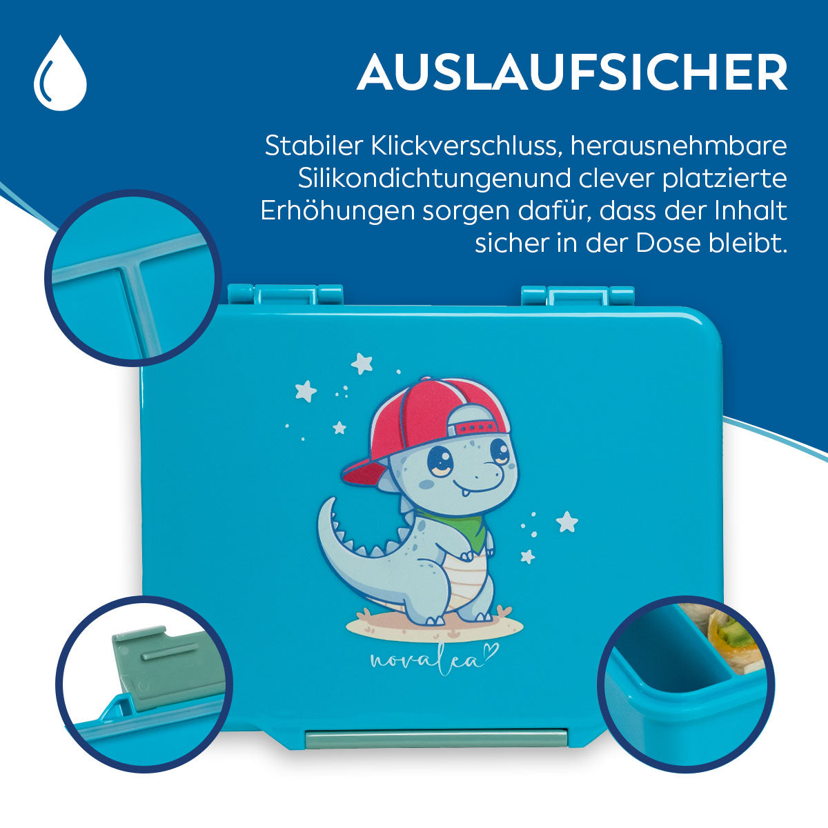 Kids Lunchbox (Dino - Green)