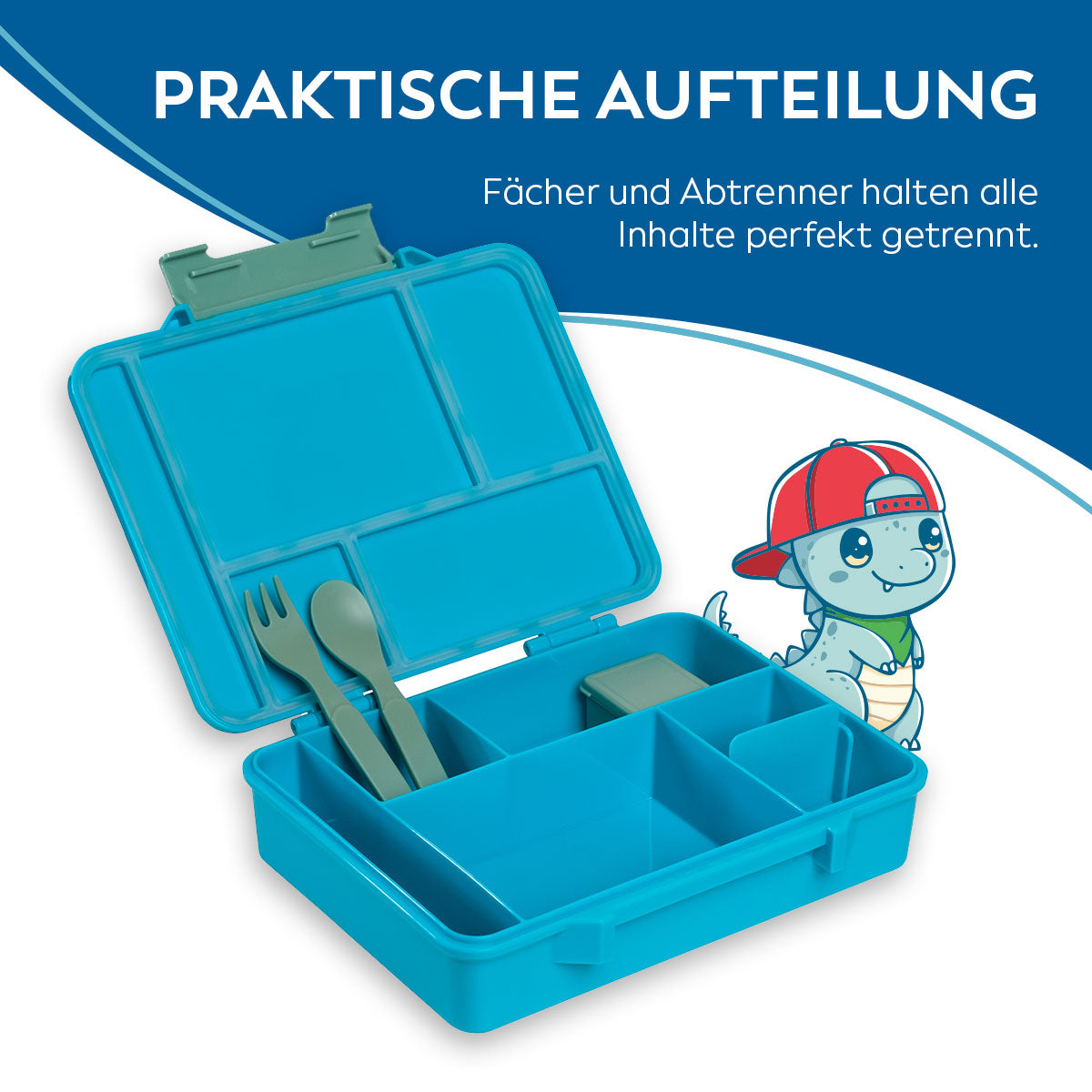 Kids Lunchbox (Dino - Green)