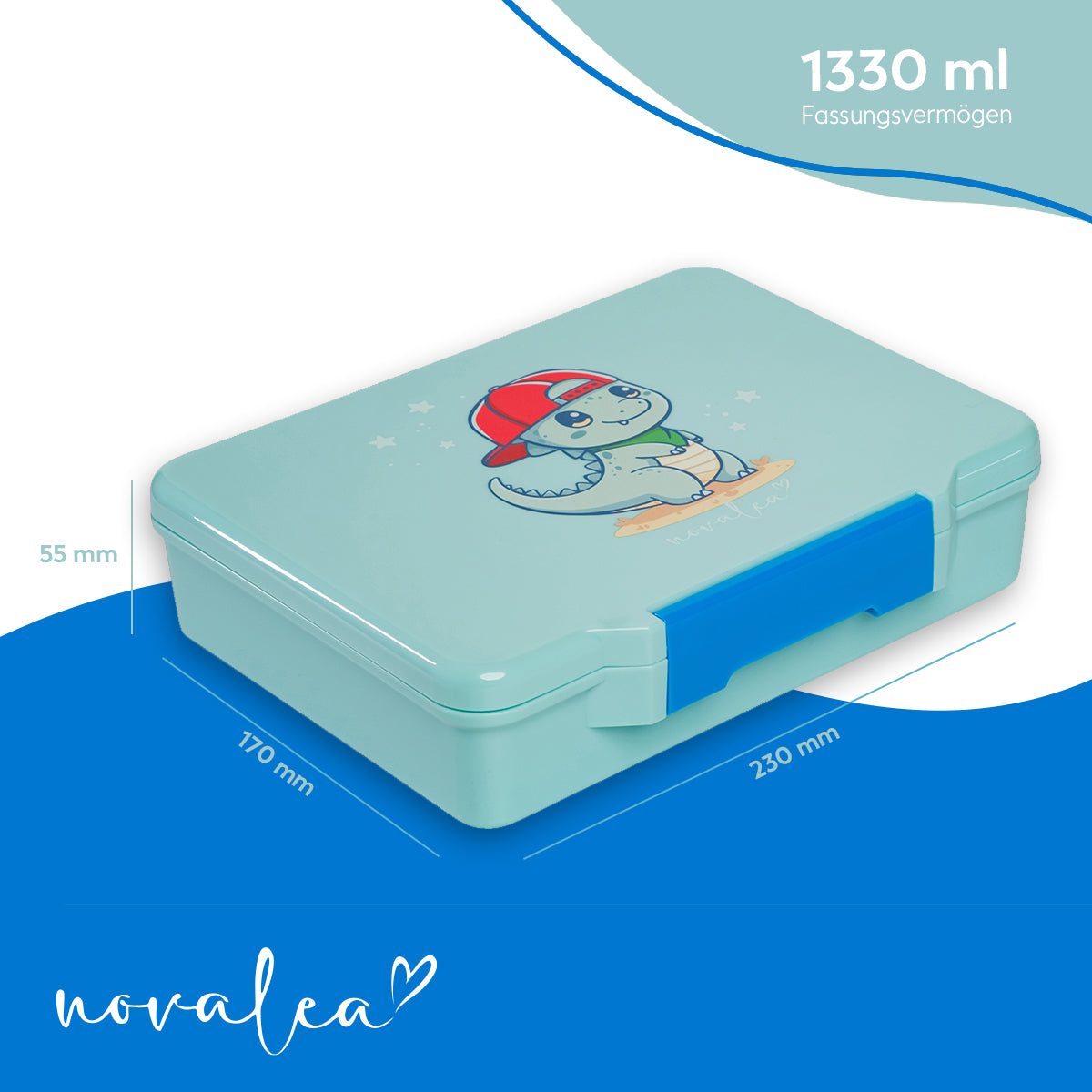 Kids Lunchbox (Dino - Blue)