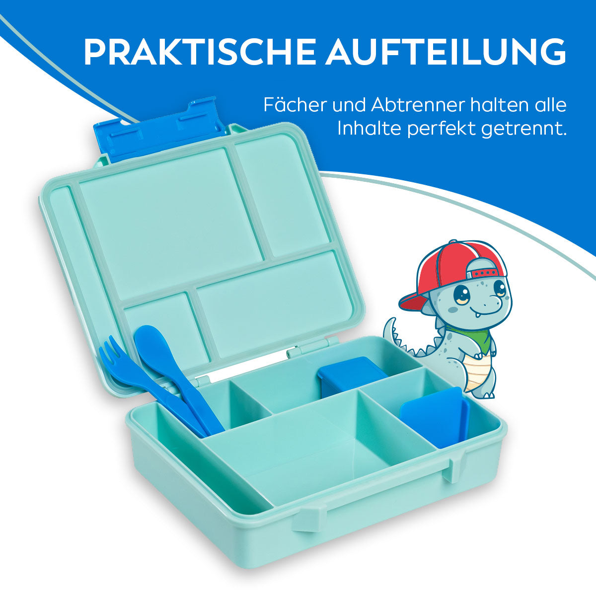 Kids Lunchbox (Dino - Blue)