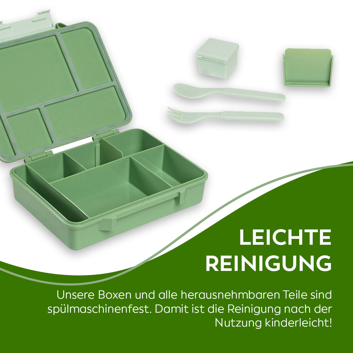 Kids Lunchbox (Monkey - Green)