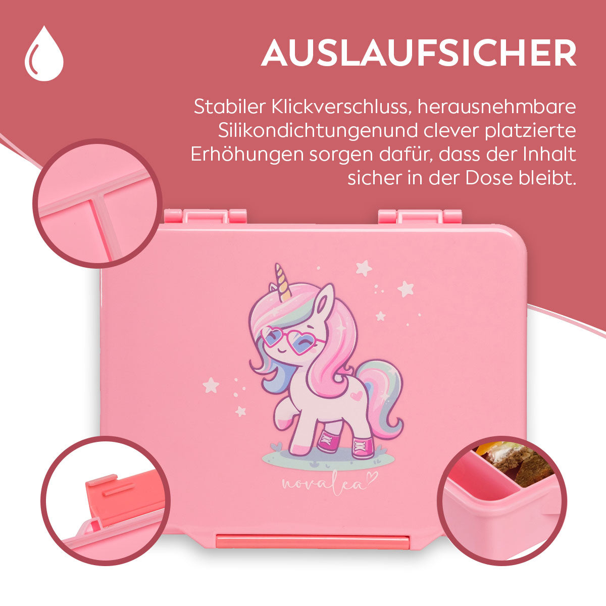 Kids Lunchbox (Unicorn - Pink)