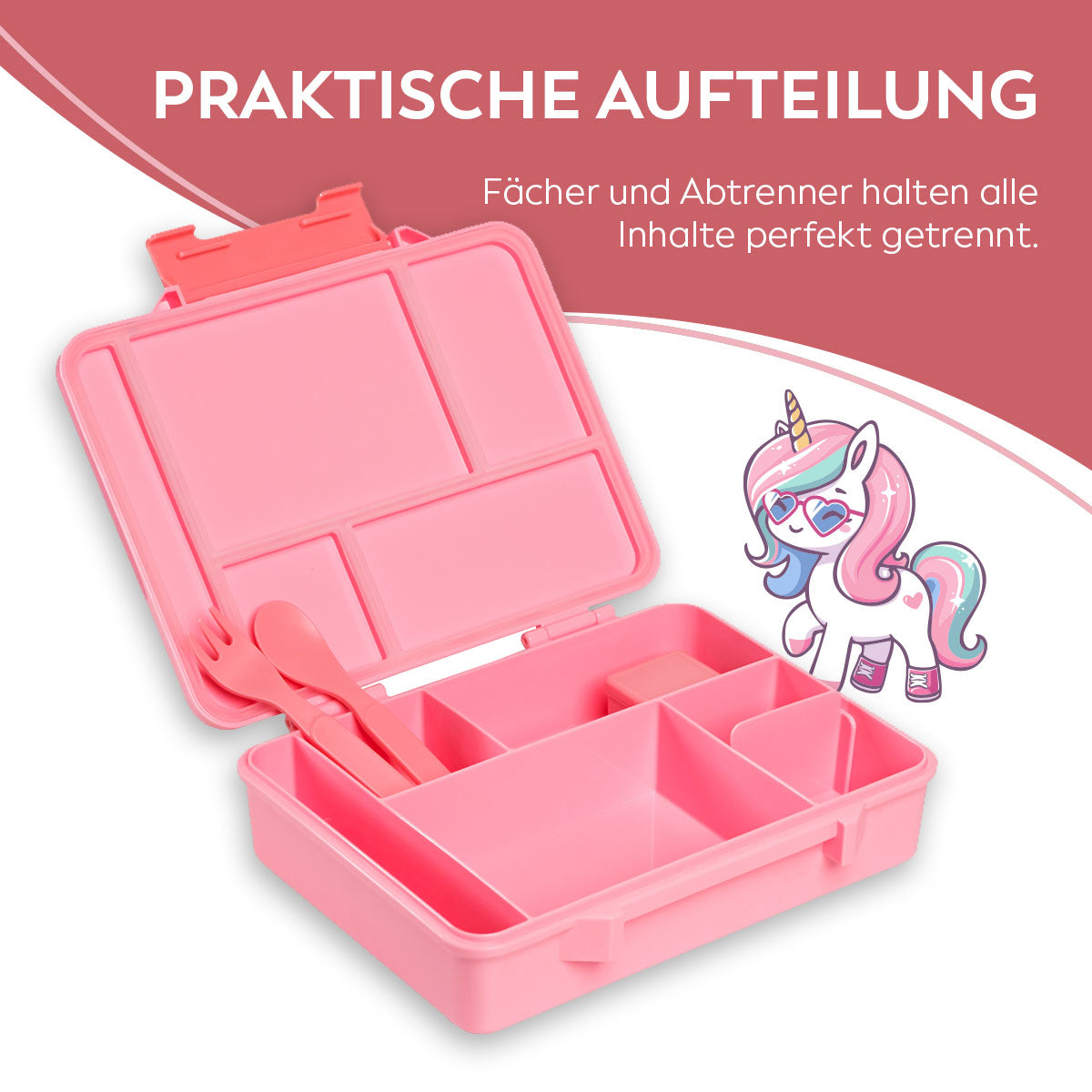 Kids Lunchbox (Unicorn - Pink)
