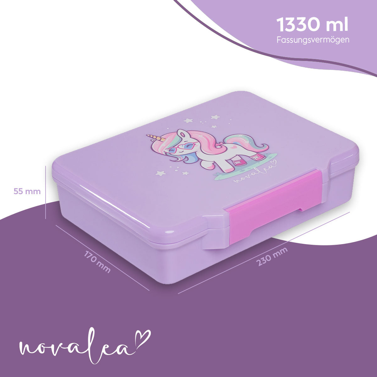 Kids Lunchbox (Unicorn - Purple)