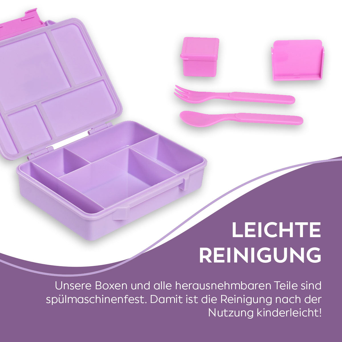 Kids Lunchbox (Unicorn - Purple)